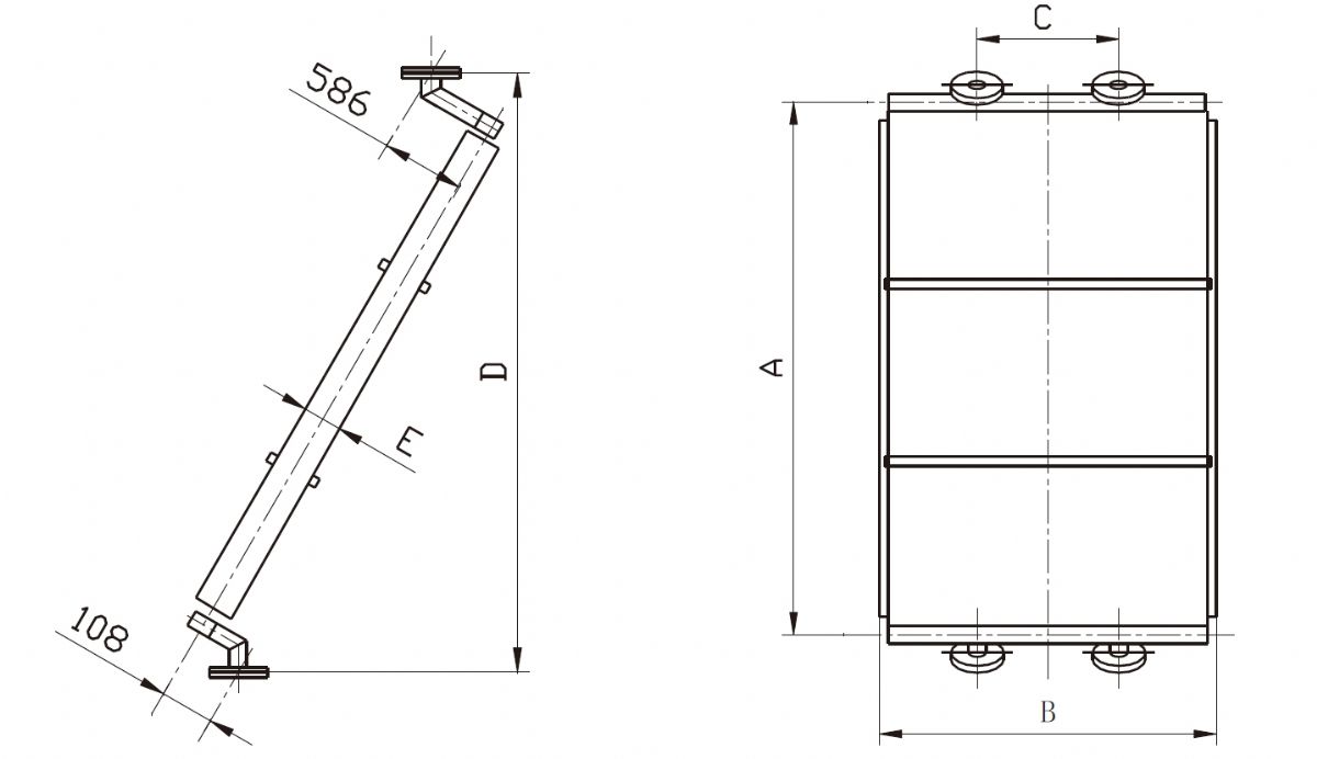 斜頂管束外形圖
